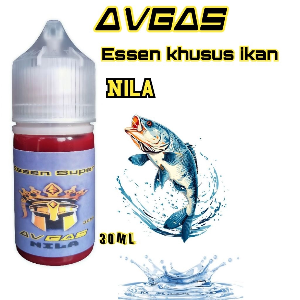 Essen ikan AVGAS khusus Nila/essen super gacor Nila 30ml