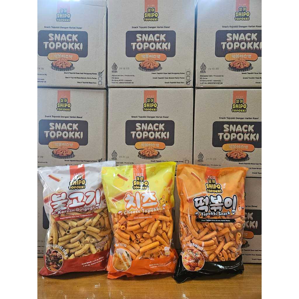 

Sehati Snack - Shipo Topokki Snack | 500gr Ecer