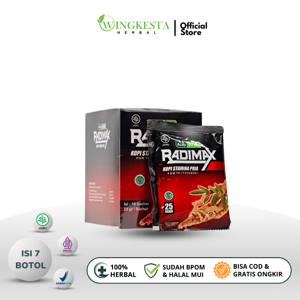 

Wingkesta Herbal - Kopi Radimax isi 10 Sachet Sudah BPOM dan Halal