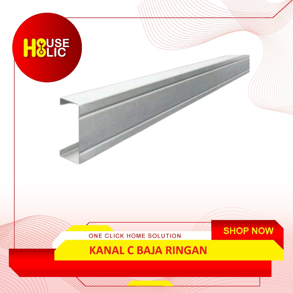 Kanal Canal C 0,75 mm / Rangka Baja Ringan Atap Truss Panjang 6 Meter