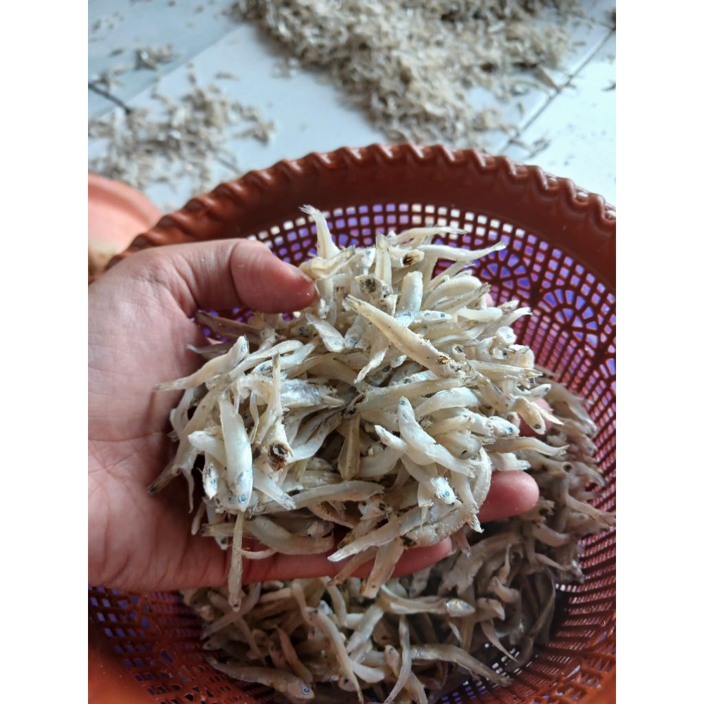 

TERI NASI BUNTIAW ukuran 3-10cm, 500gr