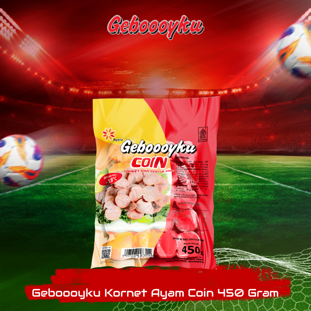 

Gebooyku Kornet Ayam Bentuk Coin 450 Gram