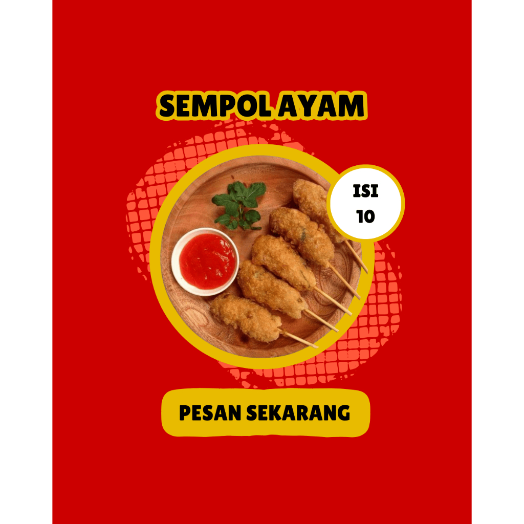 

10 Tusuk Sempolan Ayam Siap Goreng Nikmat Gurih