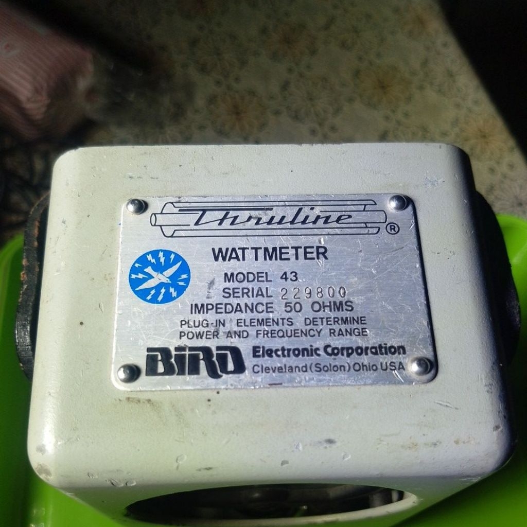 Watt meter Thruline Bird 43 Made in Ohio USA