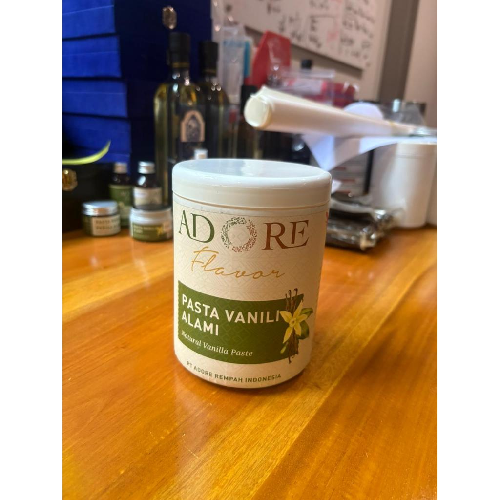

Adore Vanilla Paste 1 kg(Halal, BPOM) – Pasta Vanili Alami dengan Aroma Kuat & Kualitas Premium