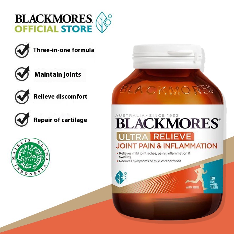 Blackmores Ultra Relieve Glucosamine Chondroitin 120 Tablets | Meredakan nyeri & jaga fleksibilitas 