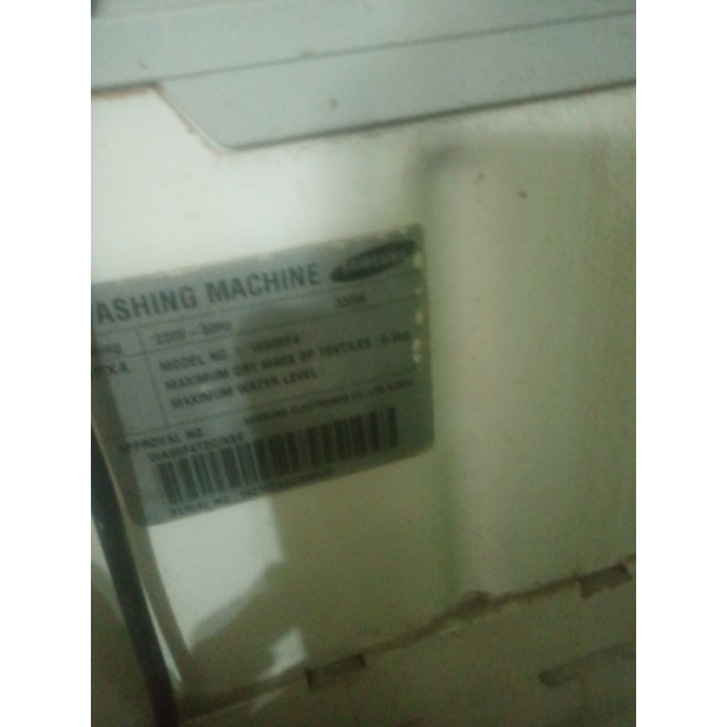 mesin cuci samsung 9,5kg bekas