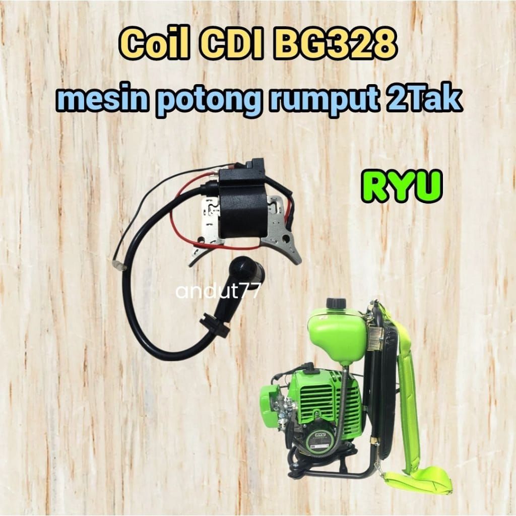 CDI Ignition 328 318 coil pengapian mesin potong rumput gendong 2 tak - sedei RBC 2T
