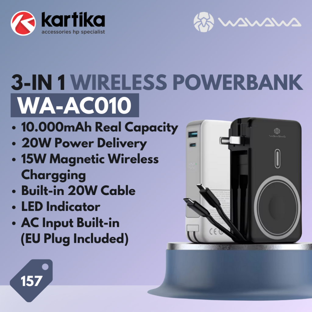 WAWAWA WA-AC010 Wireless Magnetic Powerbak 10.0000mAh up to 20W