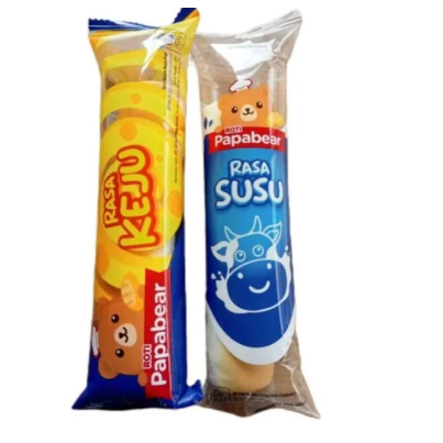 

Roti Papa Bear ecer 1pcs Baru Lembut dan Enak panjang keju bergizi roti manis rasa susu seribuan murah