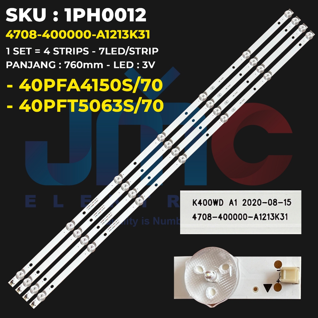 Backlight TV PHILIPS 40 Inch 40PFA4150S/70 40PFT5063S/70 40PFA4150S 40PFT5063S 4708-400000-A1213K31