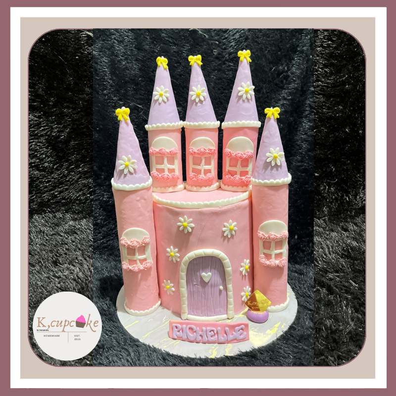 Cake Custom Princess full fondant - Cake Custom Istana