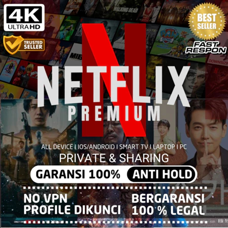 [STREAM] NETFLIX PREMIUM SHARING 1 BULAN GARANSI 100%