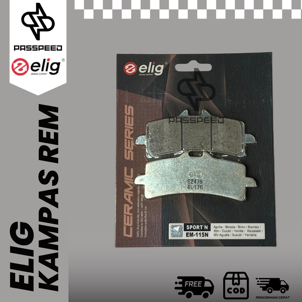 DISCPAD ELIG KAMPAS REM BREMBO M4 MONOBLOCK GP4RS