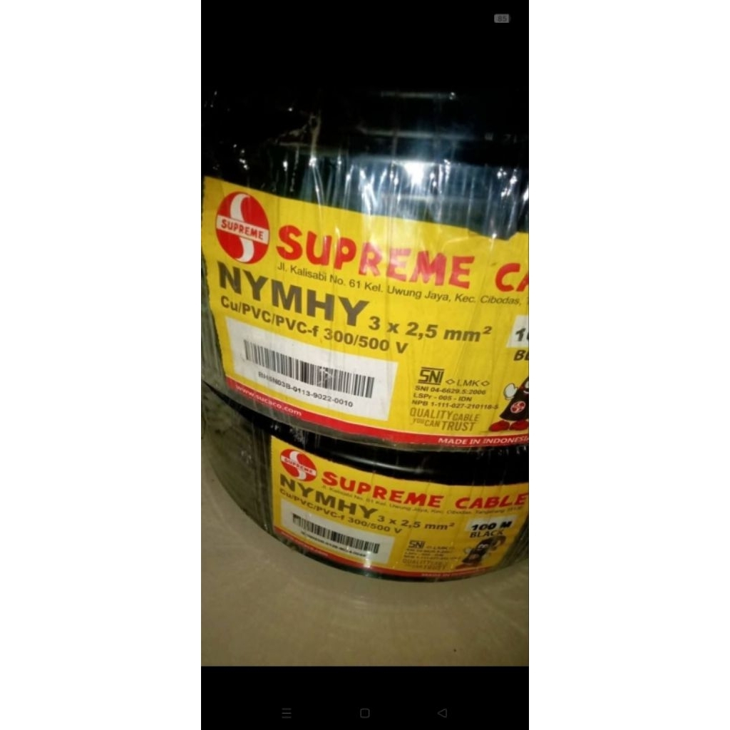 nymhy supreme 3x2,5 100mtr