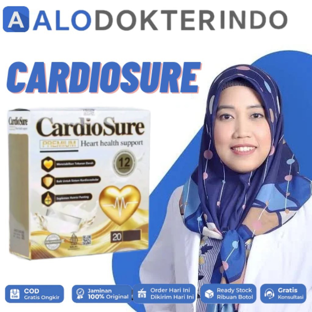 

CARDIOSURE PREMIUM MILK BPOM ASLI OBAT HIPERTENSI JANTUNG KORONER STRUK KOLESTROL ASAM URAT