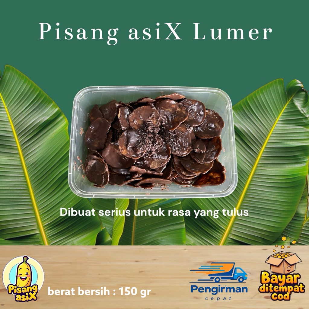 

Keripik pisang lumer 150 gram free sumpit