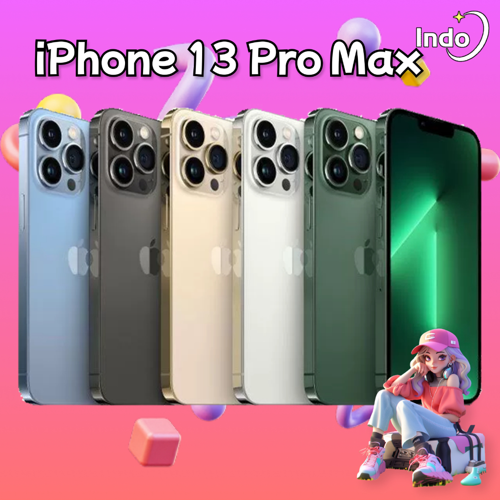 iPhone 13 Pro Max Second 6.7" 128GB 256GB Fullset Original Sinyal All Operator phone ip 13Pro max