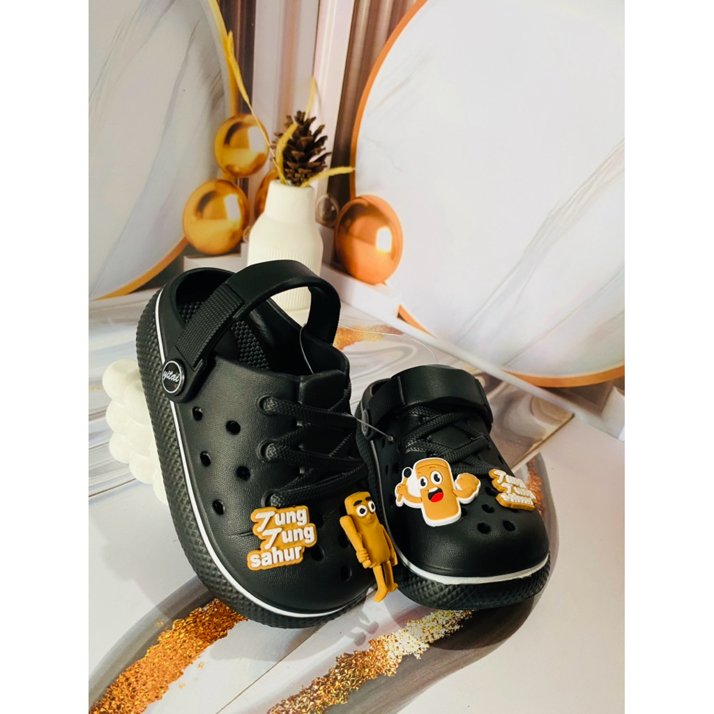 YITAI sandal Baim anak cowok dengan motif tung tung sahur