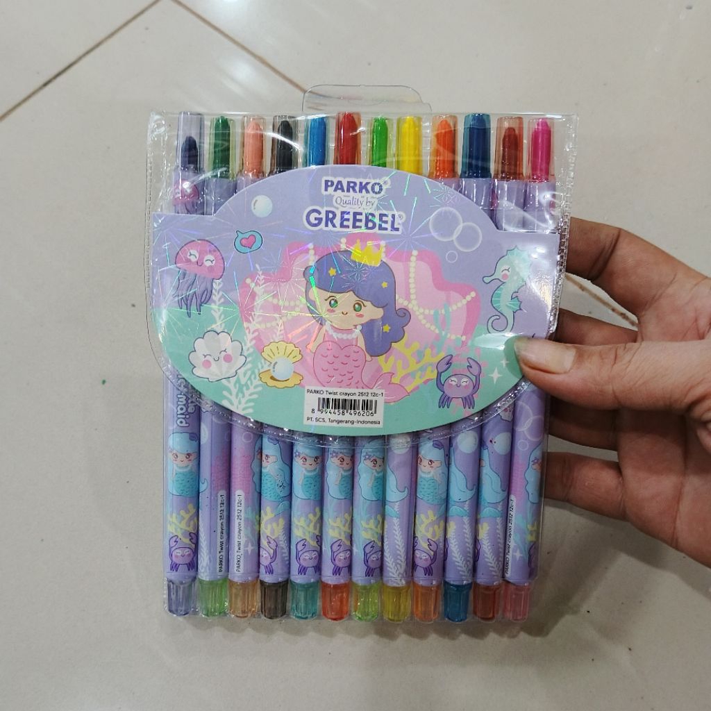 

Crayon Putar 12 Warna Greebel Parko UKURAN PANJANG
