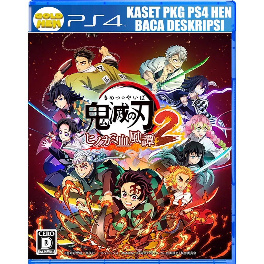 Kaset ps4 pkg Demon Slayer Kimetsu No Yaiba + dlc PS4