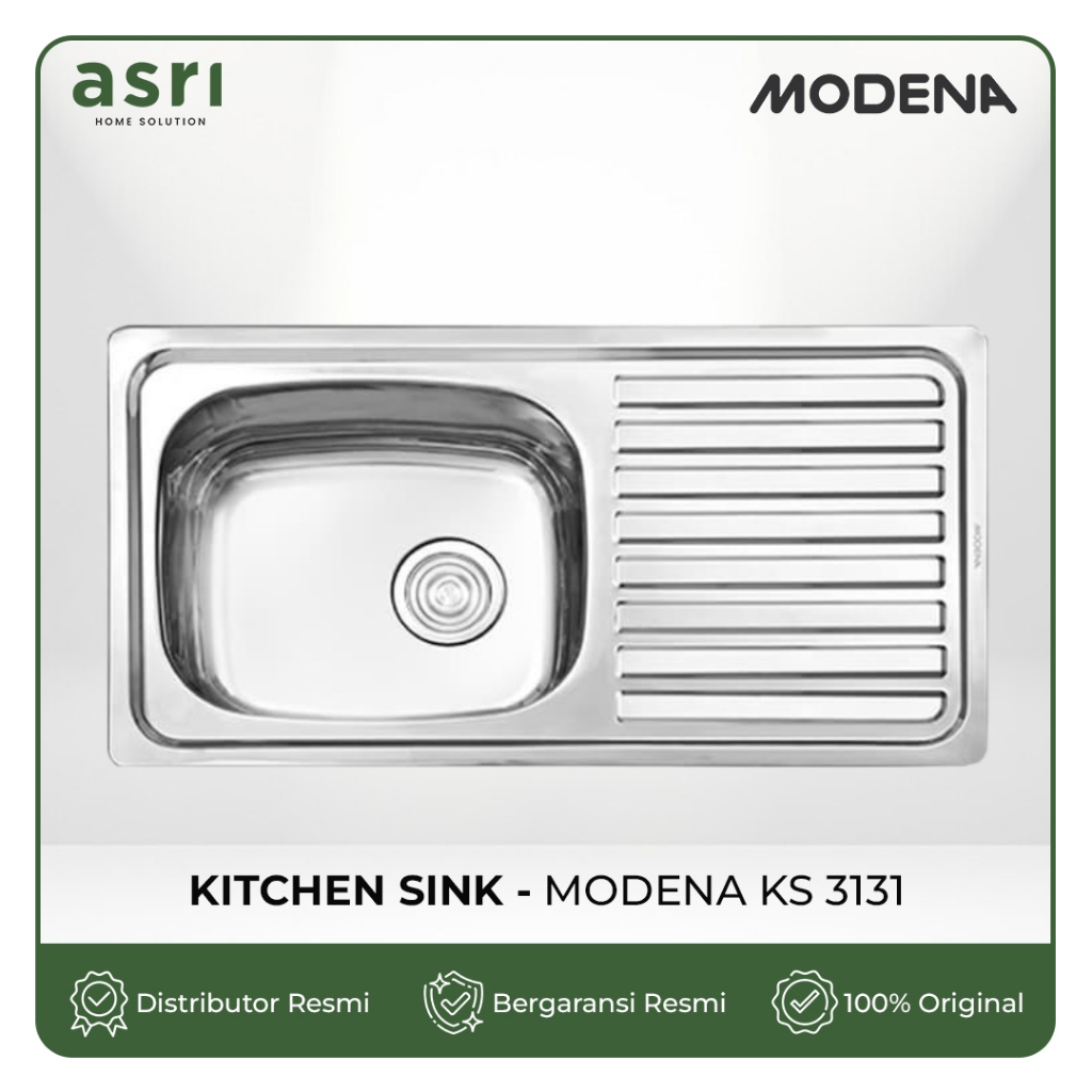 MODENA KS3131 Kitchen Sink KS 3131 Bak Wastafel