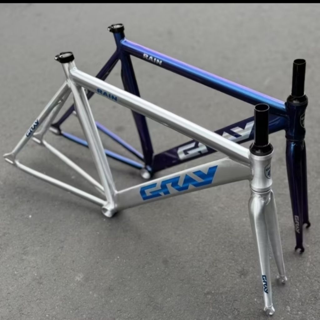 Frame Sepeda Fixie Gray Rain Original / Full Alloy Ukuran 700C / Kondisi Baru