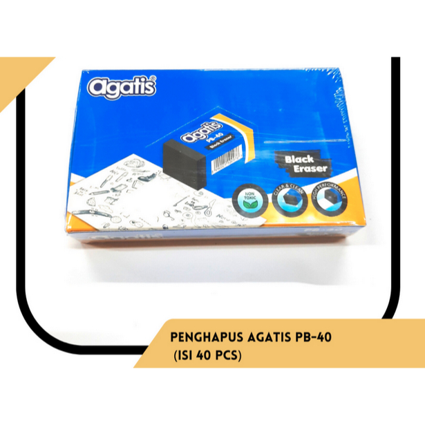 

(ISI 40) Penghapus Pensil Kecil P40 White Eraser Agatis
