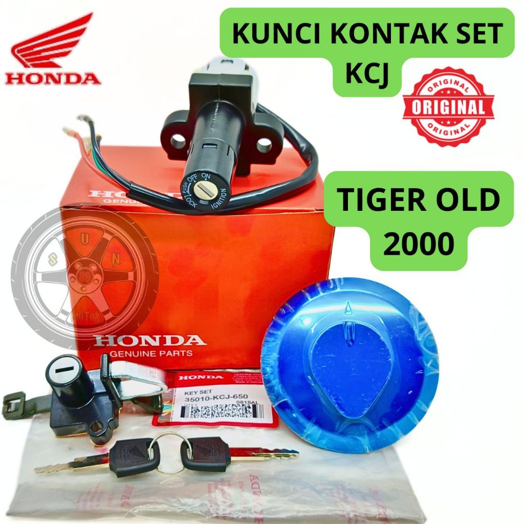 KUNCI KONTAK SET KCJ ORI HONDA TIGER OLD 2000 ASLI ORIGINAL PRESISI