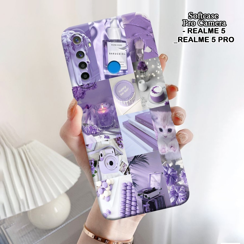Softcase Realme 5 / 5 Pro - ORORA - Casing Realme 5 - Motif case Aesthetic - Realme - Softcase Realm