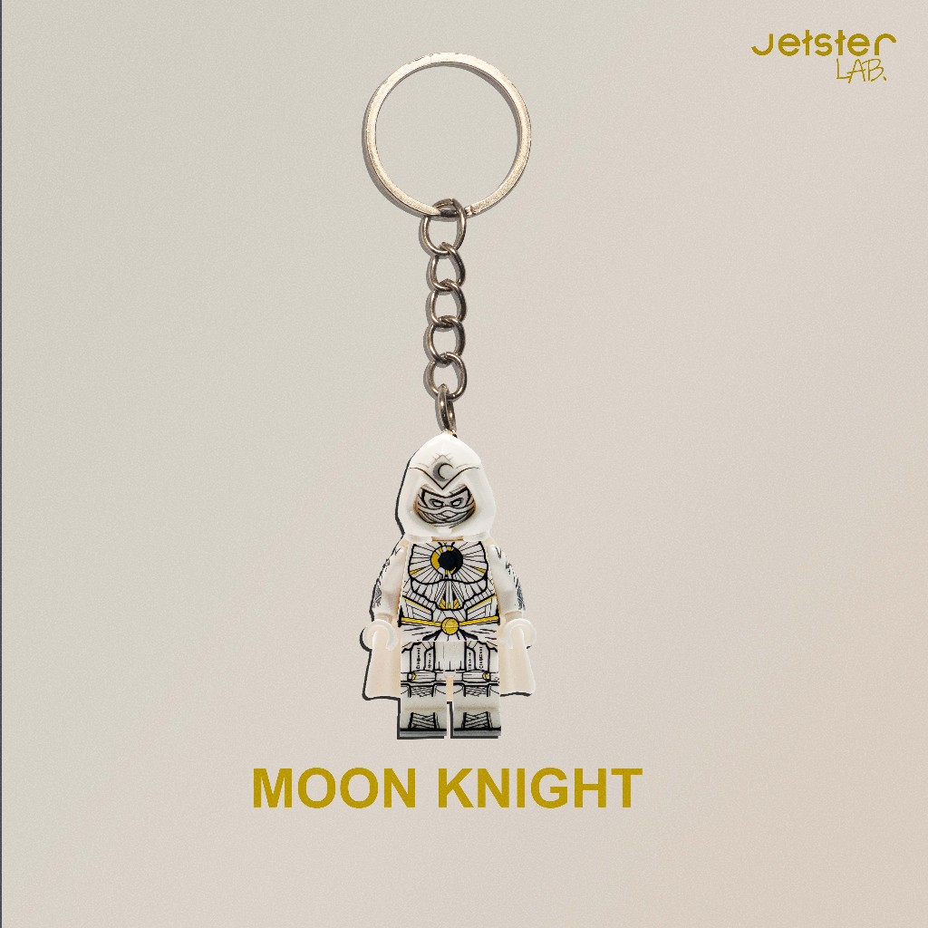 Jetster Lab Keychain Gantungan Kunci Figure Moon Knight Marvel