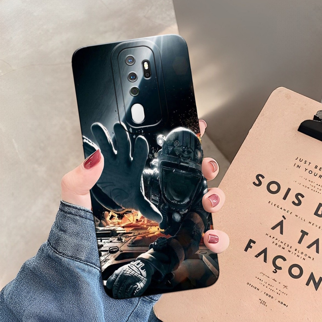 Case OPPO A5/A9 2020 - Leviora Case - Fashion Case Astronot   - Softcase  OPPO A5/A9 2020 - Case Pro