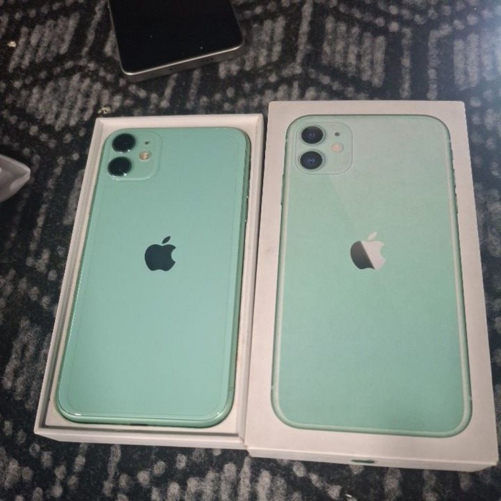 iPhone 11 128 iBox fullset ganti LCD face id on true ton on batre servis hb.77%
