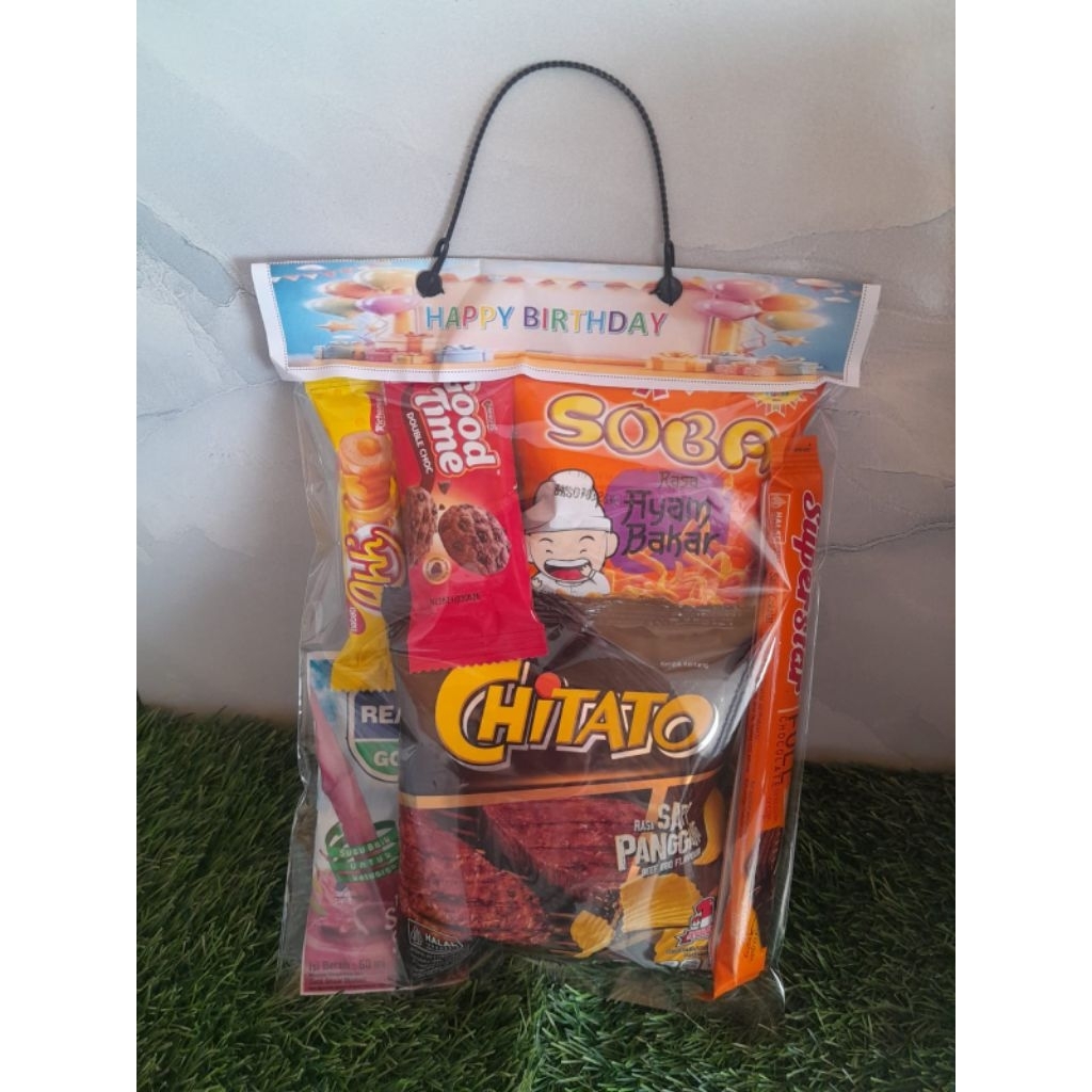 

Hampers ulang tahun anak murah 1 bungkus bingkisan snack ulang tahun anak terlaris