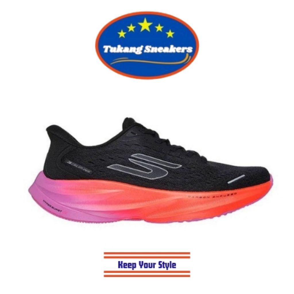 Sepatu Lari Wanita Skechers Skx Aero Spark Black SKE172205BPP