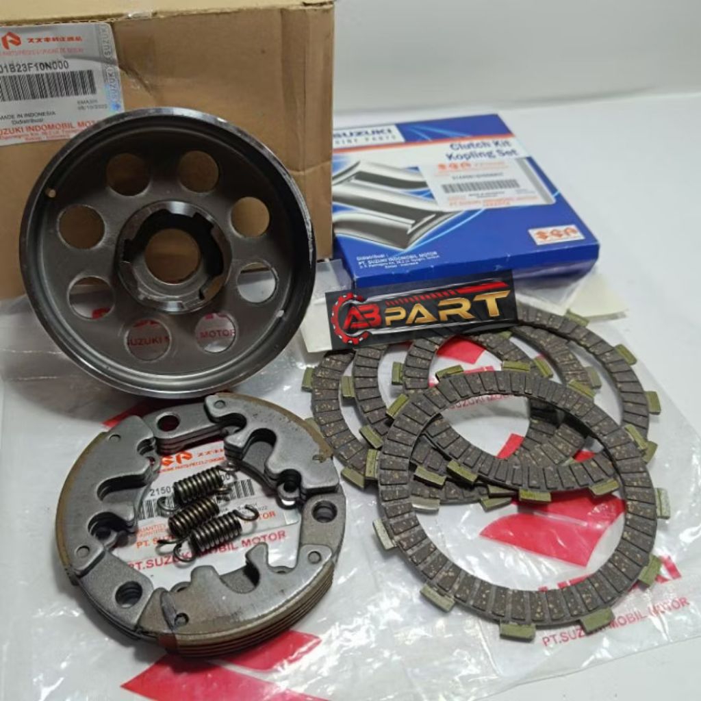 KAMPAS KOPLING + KAMPAS GANDA + MANGKOK KOPLING SMASH LAMA SMASH NEW