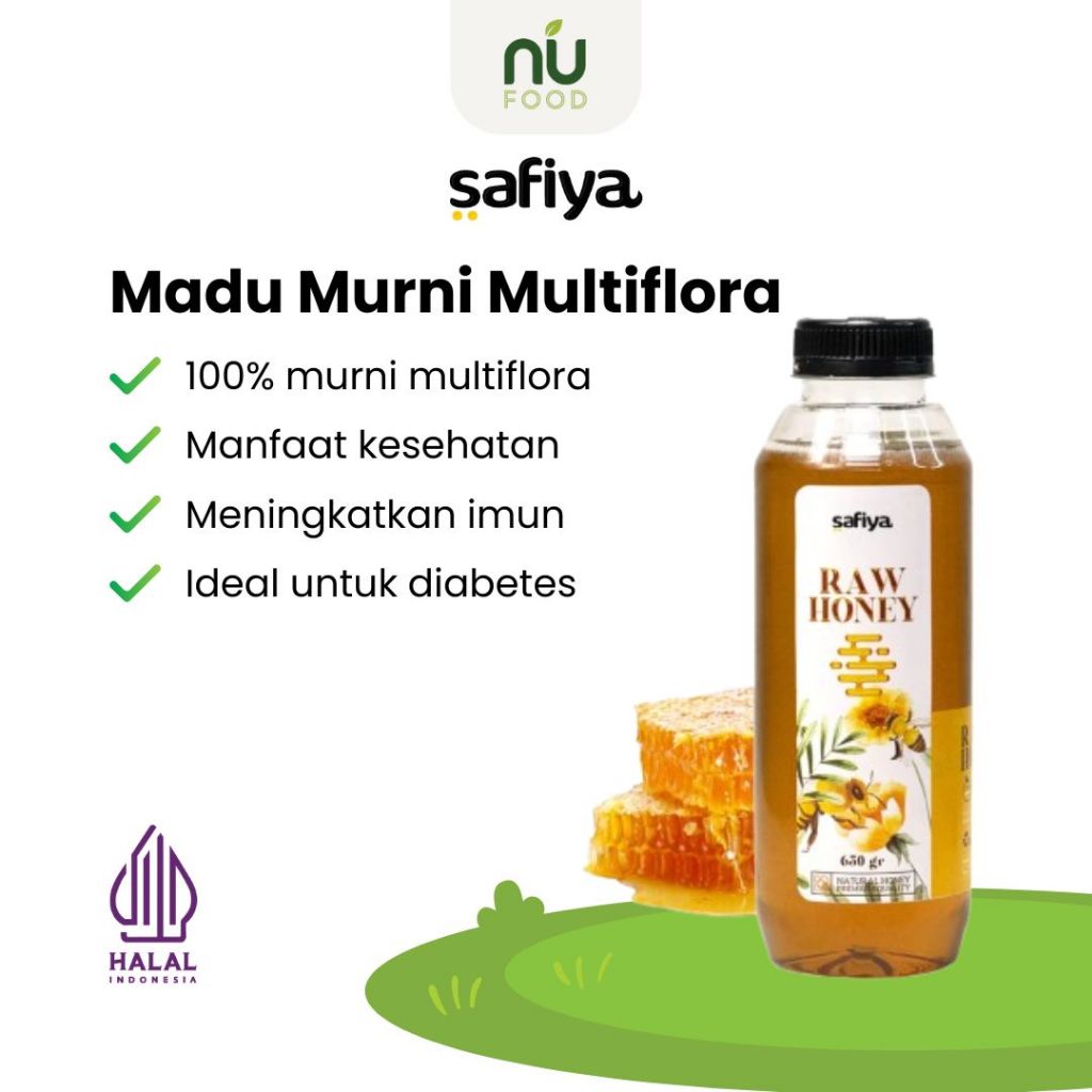 

Safiya Madu Murni Multiflora Asli 100% Raw Honey Premium