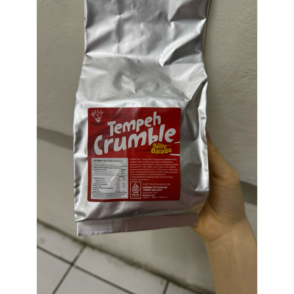

Keripik Tempe Crumble/Kremesan 200gr