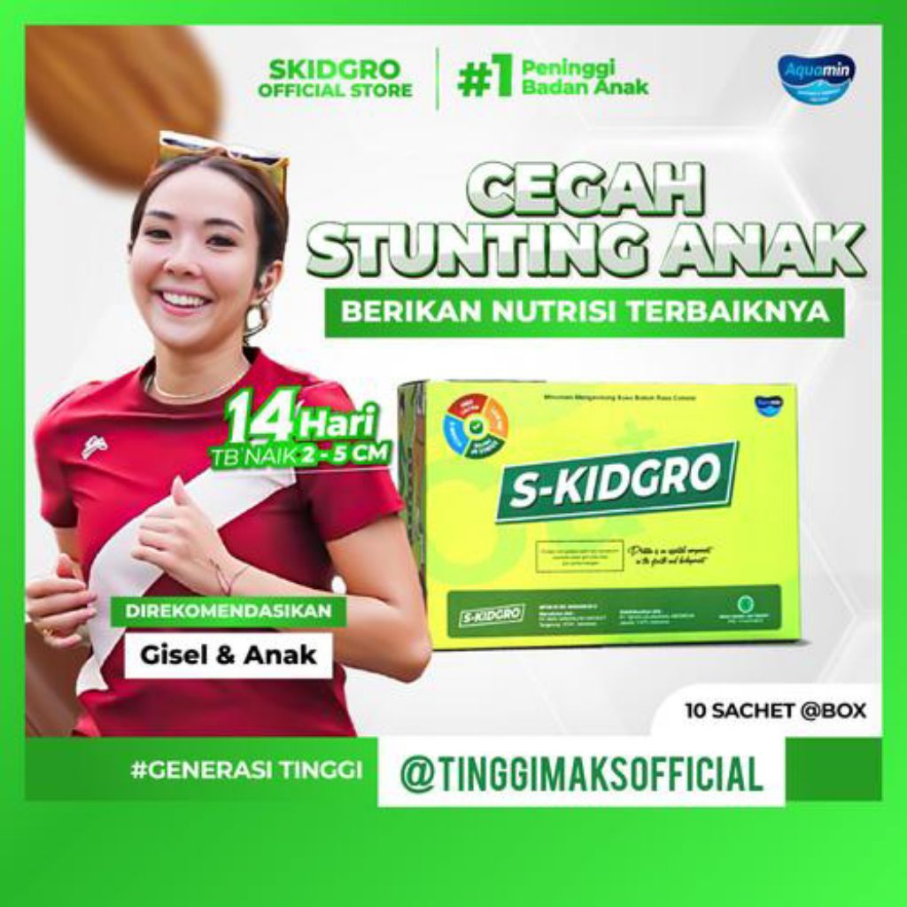 

S-KIDGRO Susu Terbaik Membantu Memaksimalkan Pertumbuhan Tinggi Badan dan Kecerdasan Anak