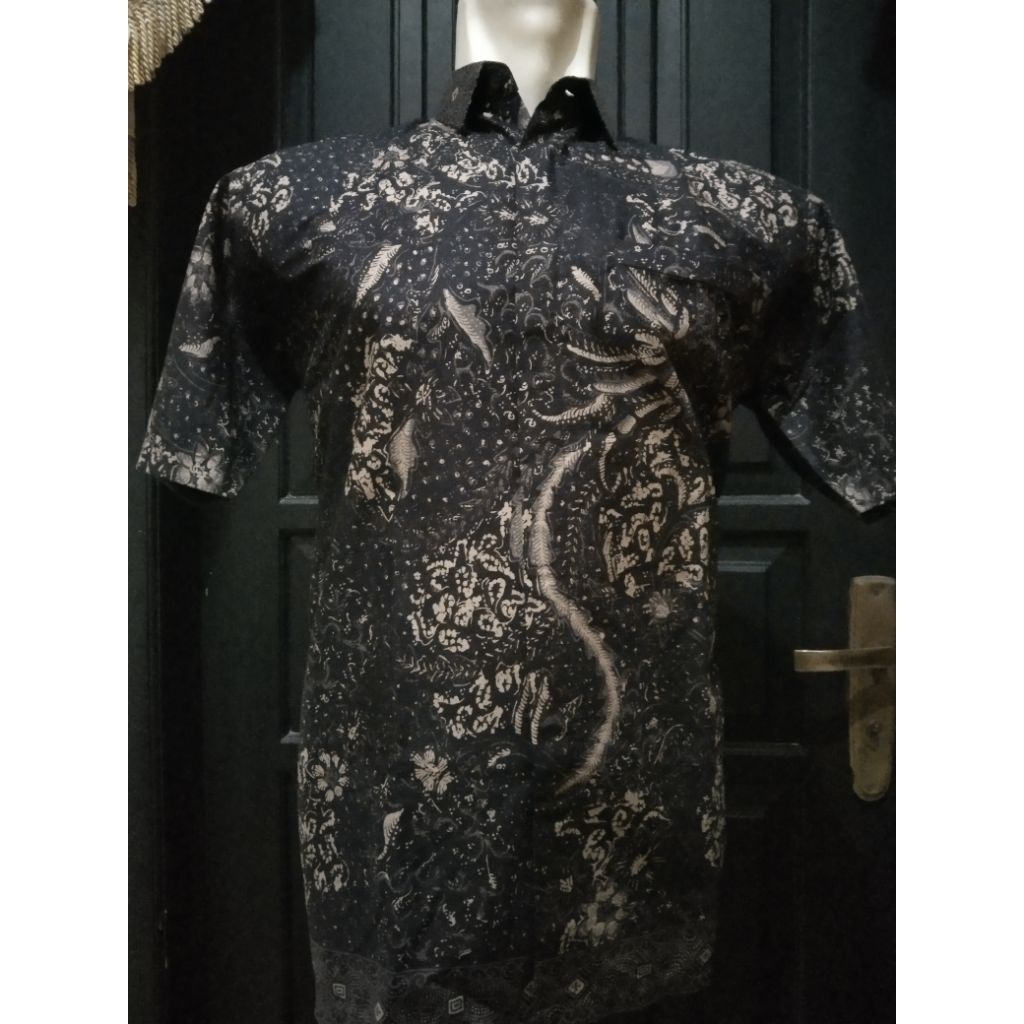Kemeja Batik Pekalongan pria lengan pendek Motif Burung