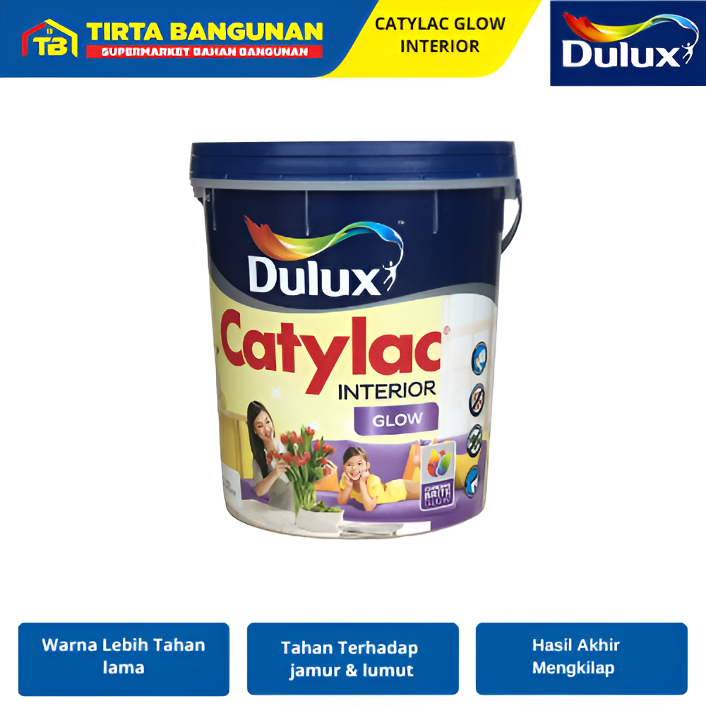 CATYLAC GLOW DULUX A911-915 WHITE CAT TEMBOK INTERIOR CAT DINDING 25KG