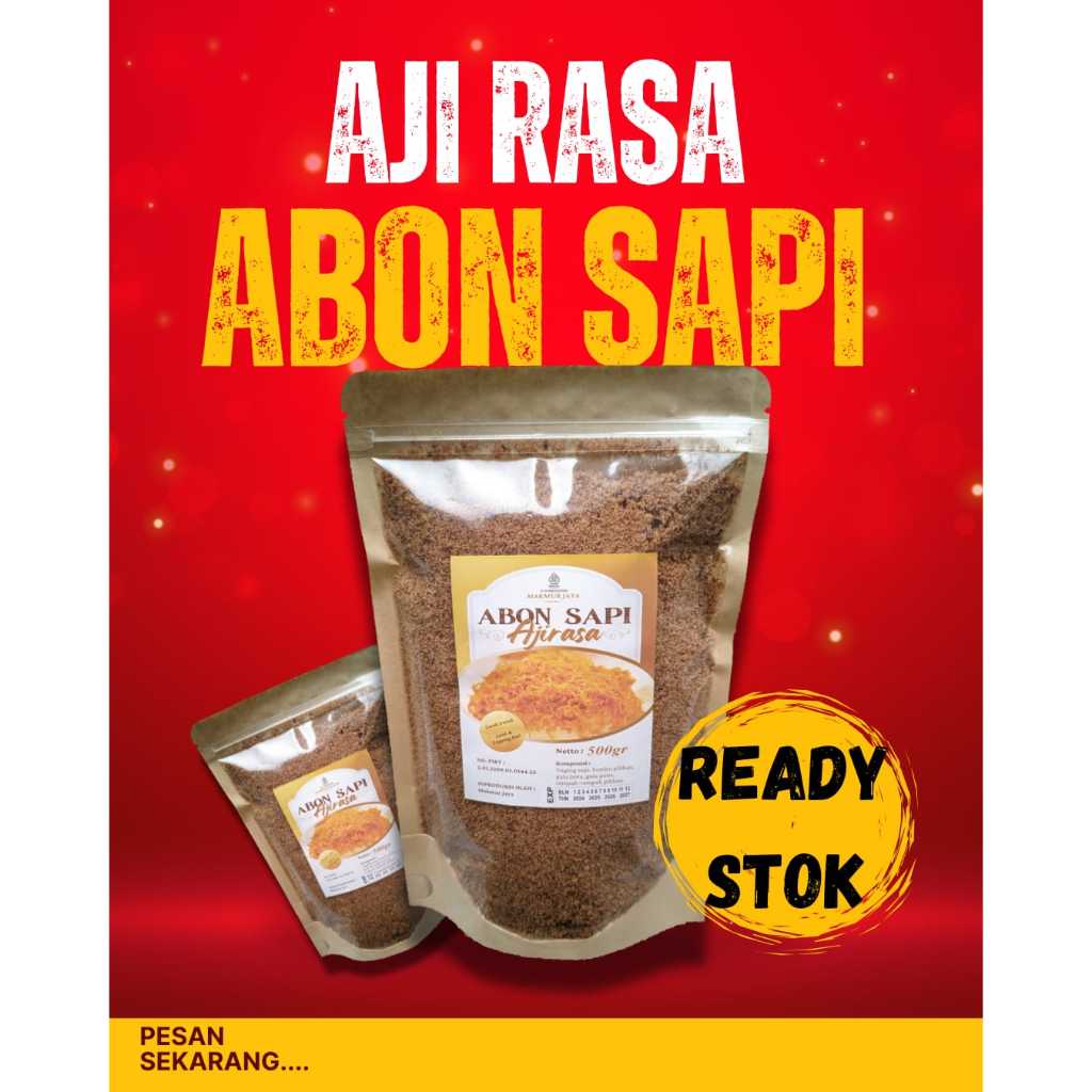 Abon Sapi Asli Boyolali AJIRASA 500gr Nikmat & Murah / Abon Sapi Asli Boyolali