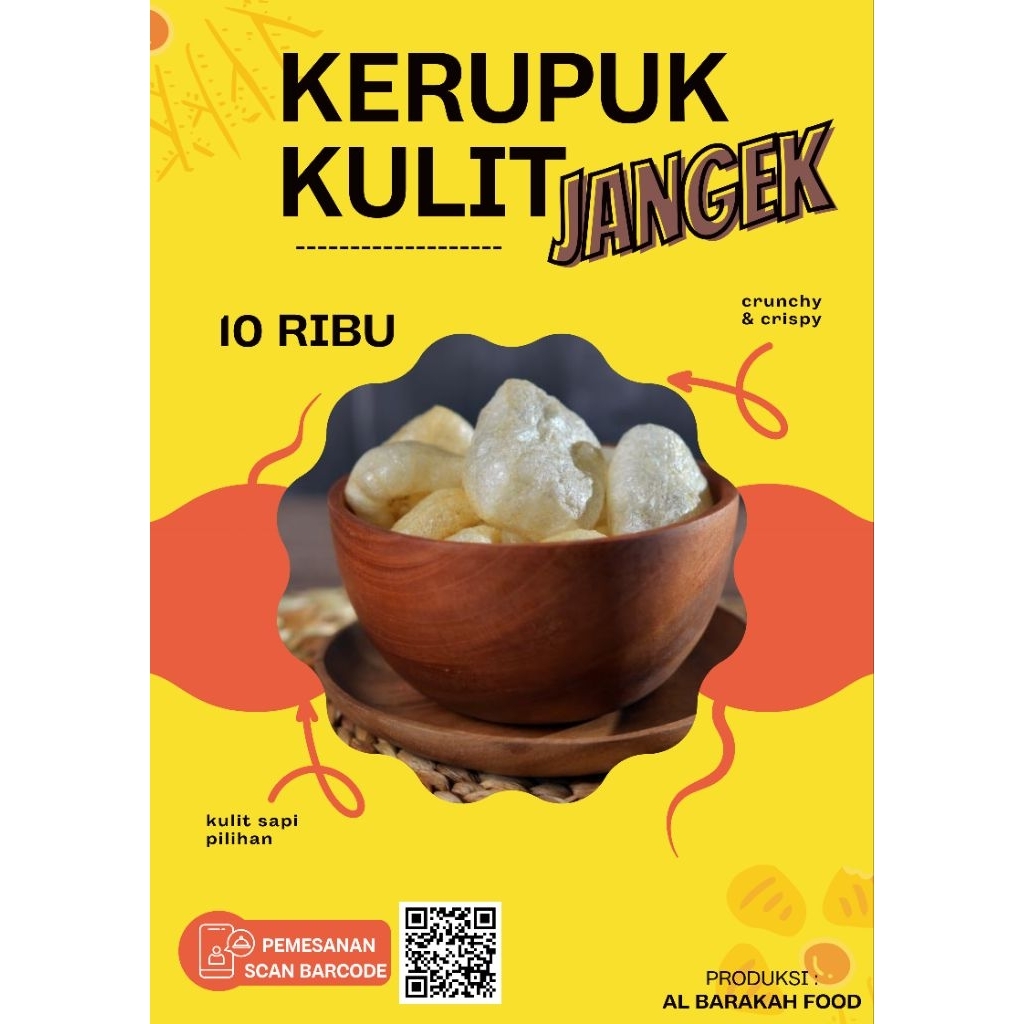 

Kerupuk kulit sapi (jangek) Asli 100% kemasan 50 gr