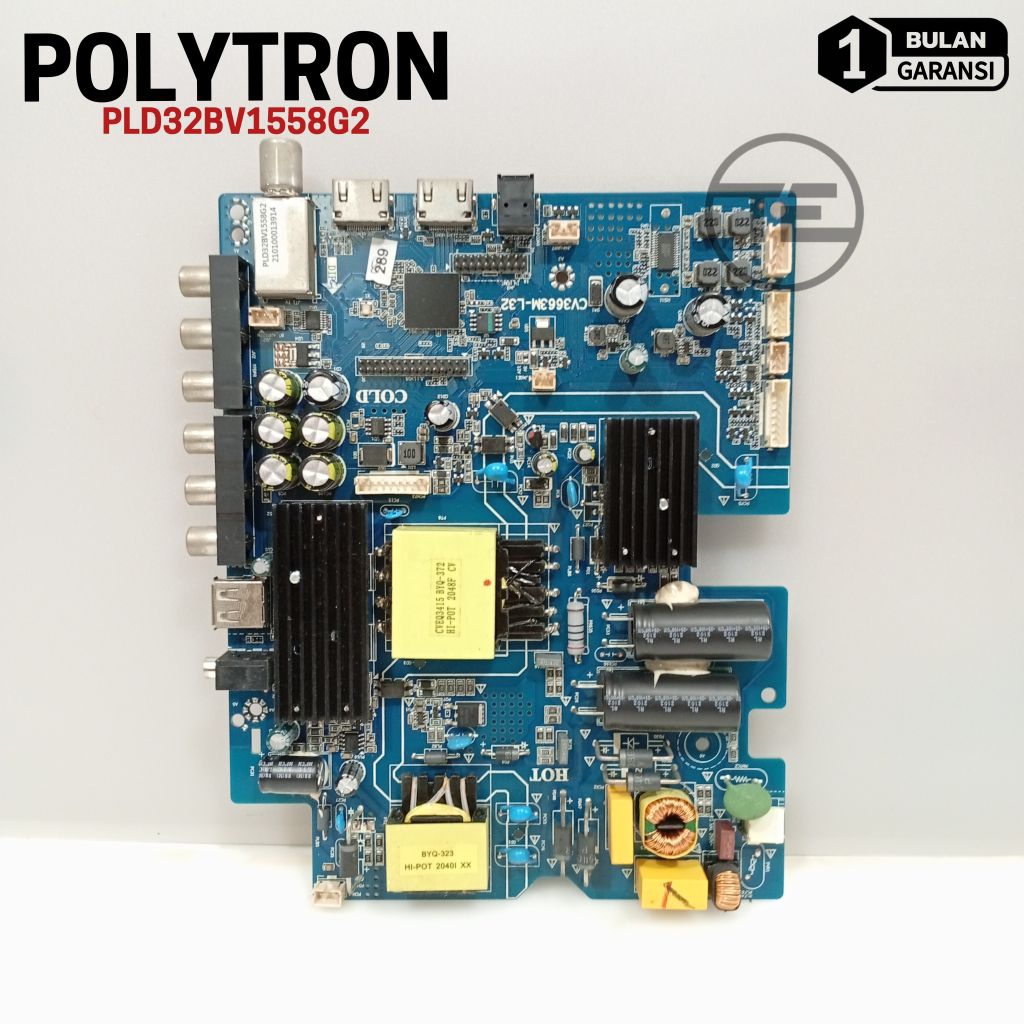 MAINBOARD POLYTRON PLD32BV1558G2 / PLD 32BV1558G2 - MB MESIN TV POLYTRON DIGITAL
