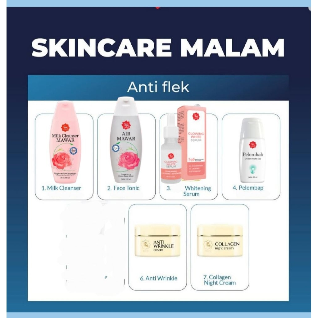 Paket Viva Kosmetik Skincare Glowing Whitening