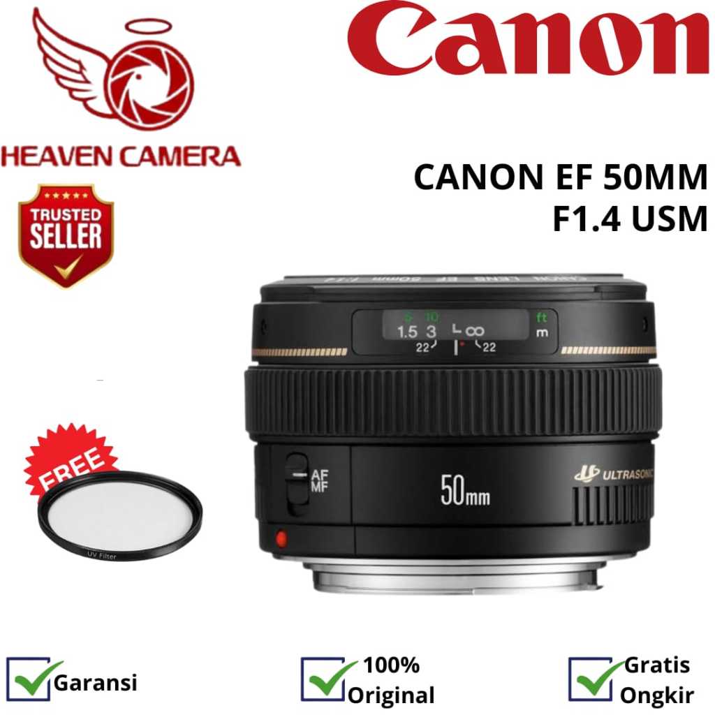 LENSA CANON EF 50MM F1.4 USM / CANON EF 50MM F1.4 USM