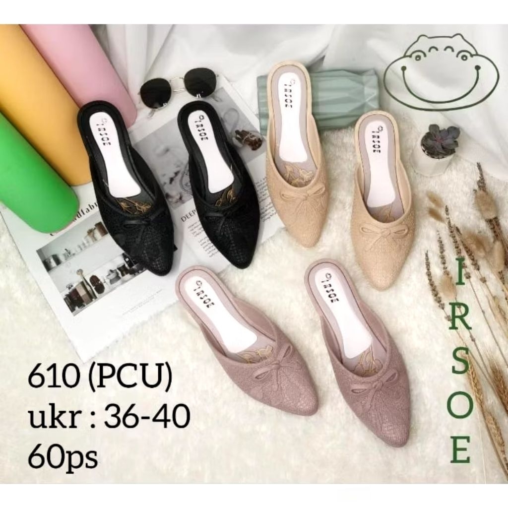 IRSOE 610 Sendal selop kokop wanita sandal sepatu slip on