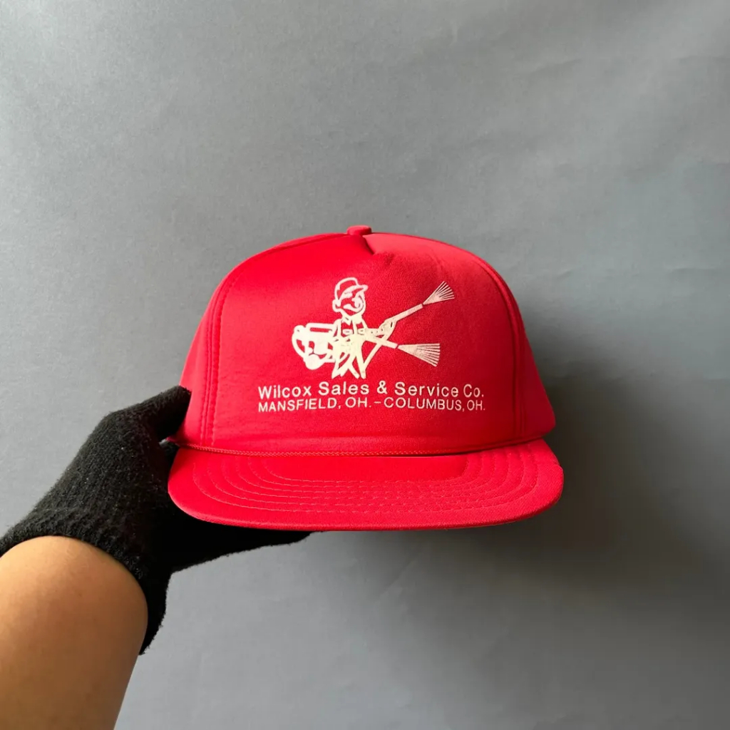 Topi Vintage Rope Hat Unisex WILCOX - Sportsman Foam Merah