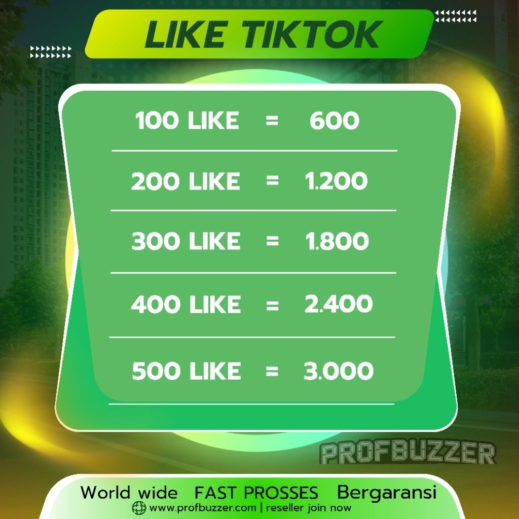 Like Tiktok.fyp Bergaransi Proses Cepat