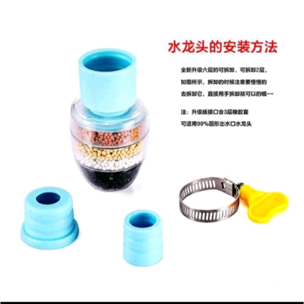 ✅filter kran air 4 lapis saringan kran air filter saringan air keran